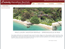 Tablet Screenshot of luxury-rentals.hawaiiactive.com