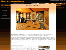 Tablet Screenshot of maui-accommodation.hawaiiactive.com